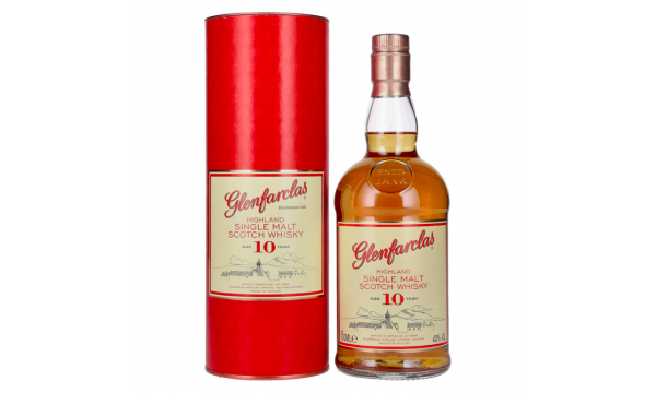 Glenfarclas 10 Years Old Highland Single Malt Scotch Whisky 40% Vol. 0,7l dovanų dėžutėje