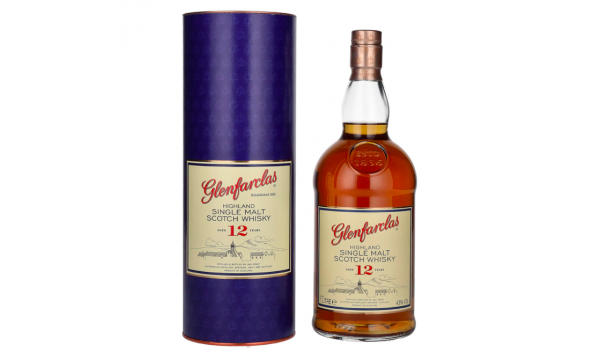 Glenfarclas 12 Years Old Highland Single Malt Scotch Whisky 43% Vol. 1l dovanų dėžutėje