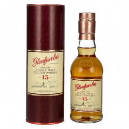 Glenfarclas 15 Years Old Highland Single Malt Scotch Whisky 46% Vol. 0,2l dovanų dėžutėje