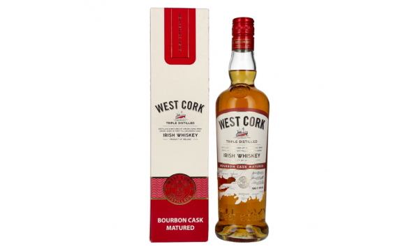 West Cork Blended Irish Whiskey Bourbon Cask 40% Vol. 0,7l dovanų dėžutėje