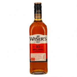 J.P. Wiser's 10 Years Old Triple Barrel Canadian Whisky 40% Vol. 0,7l