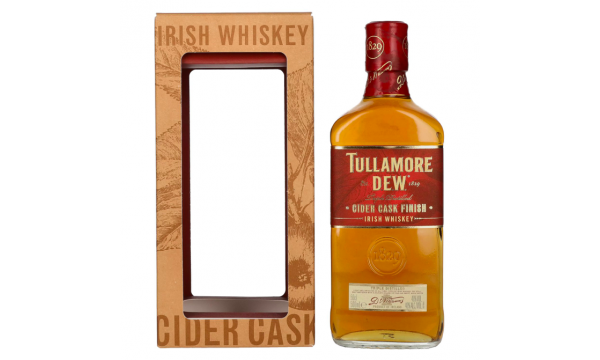 Tullamore D.E.W. Irish Whiskey CIDER CASK Finished 40% Vol. 0,5l dovanų dėžutėje