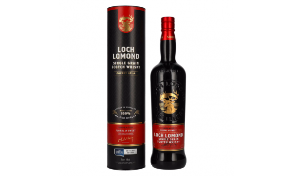 Loch Lomond SINGLE GRAIN Coffey Still Scotch Whisky 46% Vol. 0,7l vovanų dėžutėje