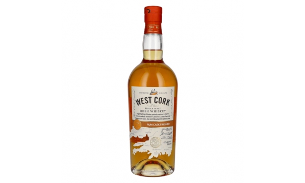 West Cork Irish Whiskey Rum Cask Finish Limited Release 43% Vol. 0,7l