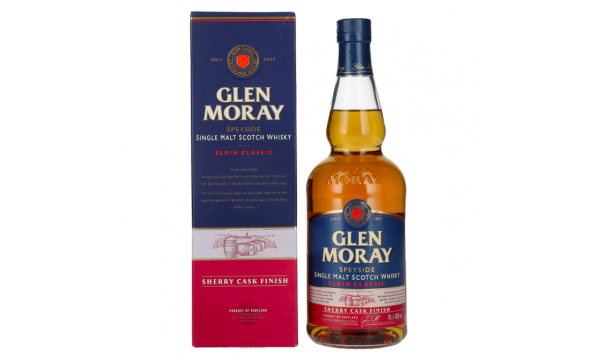 Glen Moray Elgin Classic Sherry Cask Finish 40% Vol. 0,7l dovanų dėžutėje