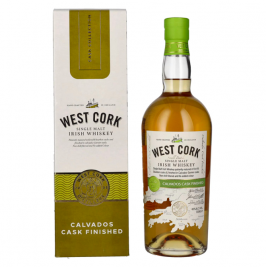 West Cork Single Malt Irish Whiskey CALVADOS CASK FINISHED 43% Vol. 0,7l dovanų dėžutėje