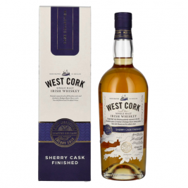 West Cork Single Malt Irish Whiskey SHERRY CASK FINISHED 43% Vol. 0,7l dovanų dėžutėje