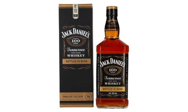 Jack Daniel's BOTTLED-IN-BOND Tennessee Sour Mash Whiskey 50% Vol. 1l dovanų dėžutėje