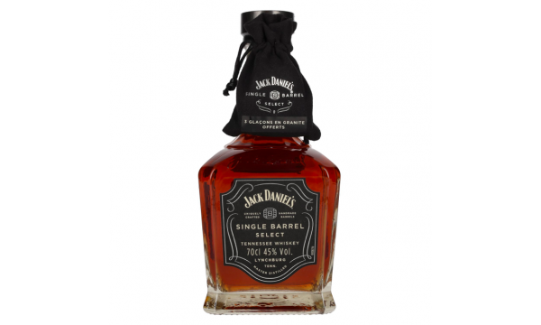 Jack Daniel's Select Single Barrel Tennessee Whiskey 45% Vol. 0,7l su viskio akmenimis