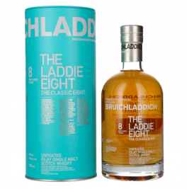 Bruichladdich THE LADDIE EIGHT 8 Years Old Unpeated 50% Vol. 0,7l dovanų dėžutėje