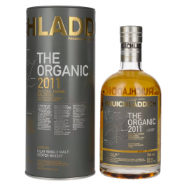 Bruichladdich THE ORGANIC Mid Coul Farms, Dalcross 2011 50% Vol. 0,7l dovanų dėžutėje