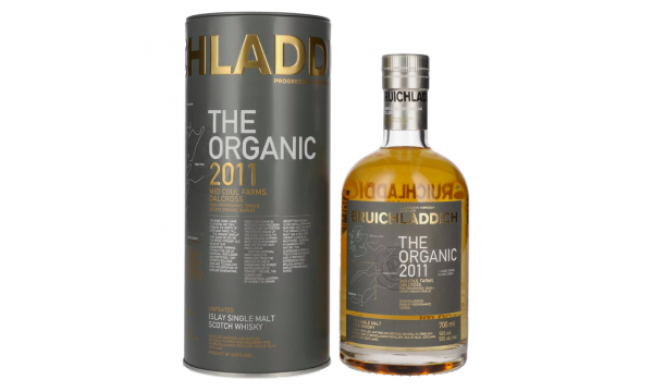 Bruichladdich THE ORGANIC Mid Coul Farms, Dalcross 2011 50% Vol. 0,7l dovanų dėžutėje