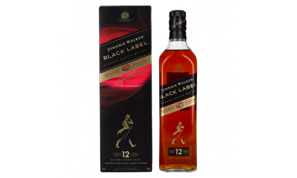 Johnnie Walker BLACK LABEL 12 Years Old SHERRY FINISH GB 40% Vol. 0,7l dovanų dėžutėje