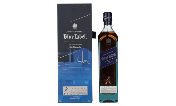 Johnnie Walker Blue Label City Edition Berlin Blended Scotch Whisky 40% Vol. 0,7l dovanų dėžutėje