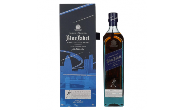 Johnnie Walker Blue Label City Edition London Blended Scotch Whisky 40% Vol. 0,7l dovanų dėžutėje