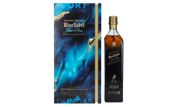 Johnnie Walker Blue Label Ghost & Rare Special Blend Port Dundas 2022 43,8% Vol. 0,7l dovanų dėžutėje