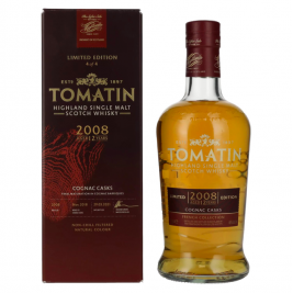 Tomatin 12 Years Old COGNAC CASKS Limited Edition 2008 46% Vol. 0,7l dovanų dėžutėje