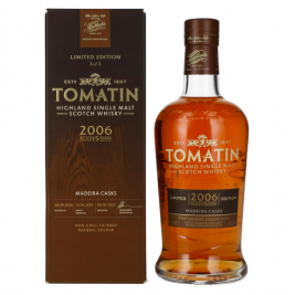 Tomatin 15 Years Old Portuguese Collection MADEIRA CASKS 2006 46% Vol. 0,7l dovanų dėžutėje