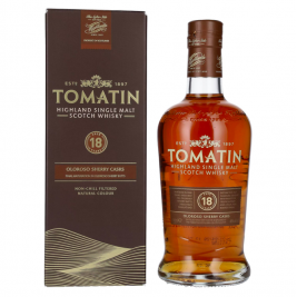 Tomatin 18 Years Old OLOROSO SHERRY CASKS 46% Vol. 0,7l dovanų dėžutėje