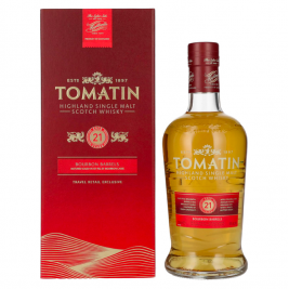 Tomatin 21 Years Old BOURBON CASKS Travel Retail Exclusive 46% Vol. 0,7l dovanų dėžutėje