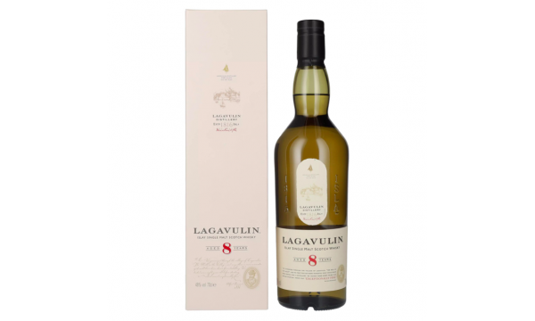 Lagavulin 8 Years Old Single Malt Whisky 48% Vol. 0,7l dovanų dėžutėje