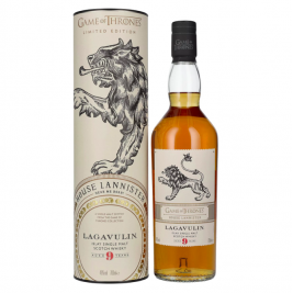 Lagavulin 9 Years Old GAME OF THRONES House Lannister Single Malt Collection 46% Vol. 0,7l dovanų dėžutėje