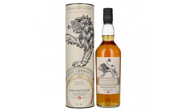 Lagavulin 9 Years Old GAME OF THRONES House Lannister Single Malt Collection 46% Vol. 0,7l dovanų dėžutėje