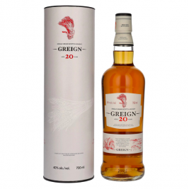 Greign 20 Years Old Single Grain Scotch Whisky 40% Vol. 0,7l dovanų dėžutėje