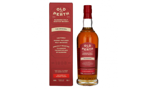 Old Perth The Original Blended Malt Scotch Whisky Sherry Casks 46% Vol. 0,7l dovanų dėžutėje