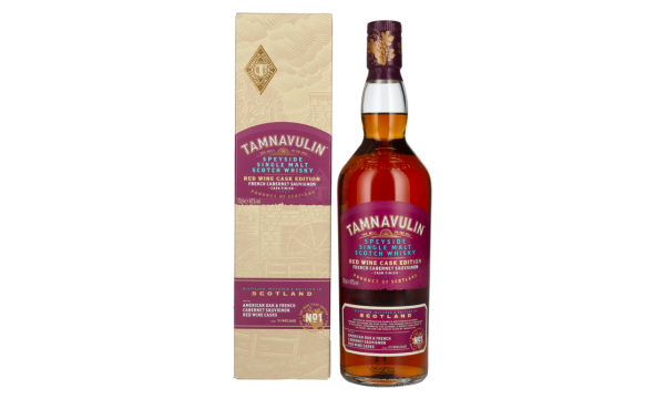 Tamnavulin FRENCH CABERNET SAUVIGNON CASK Speyside Single Malt Scotch Whisky 40% Vol. 0,7l dovanų dėžutėje