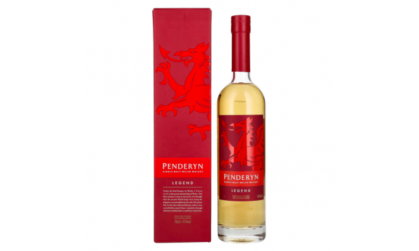 Penderyn LEGEND Single Malt Welsh Whiskey 41% Vol. 0,7l dovanų dėžutėje