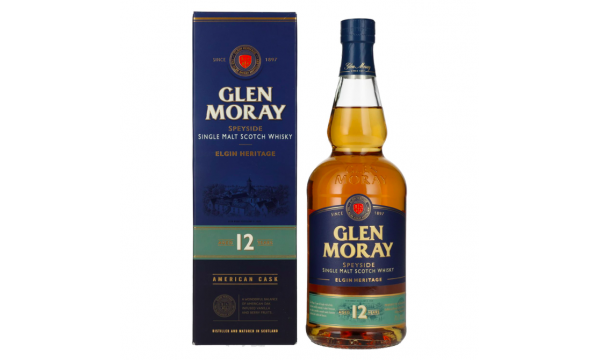 Glen Moray 12 Years Old Elgin Heritage 40% Vol. 0,7l dovanų dėžutėje