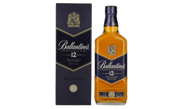 Ballantine's 12 Years Old Blended Scotch Whisky 40% Vol. 0,7l dovanų dėžutėje