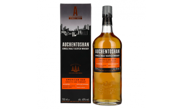 Auchentoshan AMERICAN OAK Single Malt Scotch Whisky 40% Vol. 0,7l dovanų dėžutėje