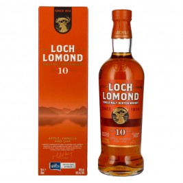 Loch Lomond 10 Years Old Single Malt Apple Vanilla and Oak Whisky 40% Vol. 0,7l dovanų dėžutėje