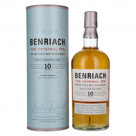 Benriach THE ORIGINAL TEN Single Malt Three Cask Matured 43% Vol. 0,7l dovanų dėžutėje