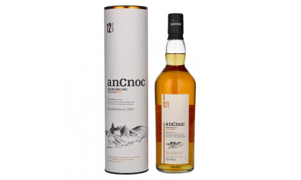 AnCnoc 12 Years Old Highland Single Malt 40% Vol. 0,7l dovanų dėžutėje