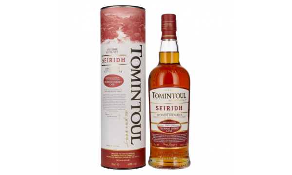 Tomintoul SEIRIDH Speyside Glenlivet OLOROSO SHERRY CASK Limited Edition 40% Vol. 0,7l dovanų dėžutėje