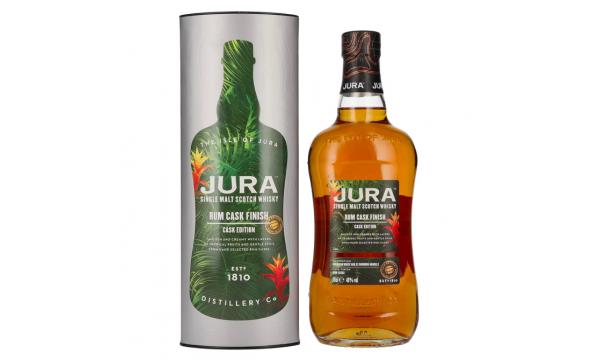 Jura Single Malt Scotch Whisky RUM CASK FINISH 40% Vol. 0,7l dovanų dėžutėje