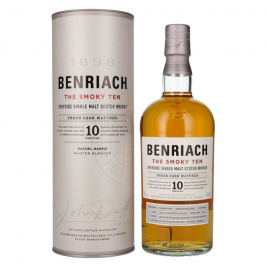 Benriach THE SMOKY TEN Three Cask Matured Speyside Single Malt 46% Vol. 0,7l dovanų dėžutėje