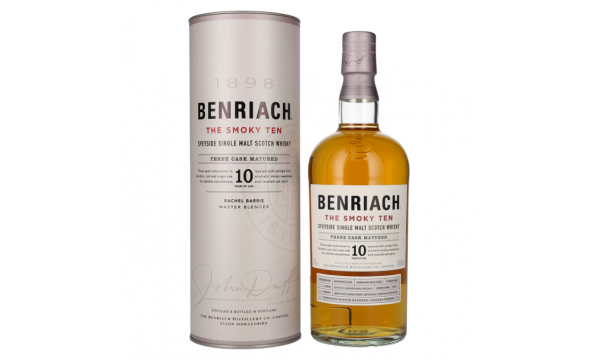 Benriach THE SMOKY TEN Three Cask Matured Speyside Single Malt 46% Vol. 0,7l dovanų dėžutėje