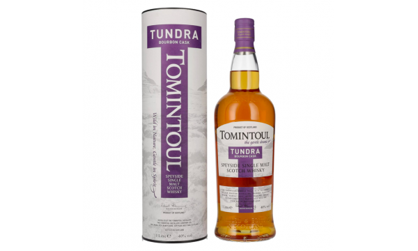 Tomintoul TUNDRA Bourbon Cask Speyside Single Malt Scotch Whisky 40% Vol. 1l dovanų dėžutėje