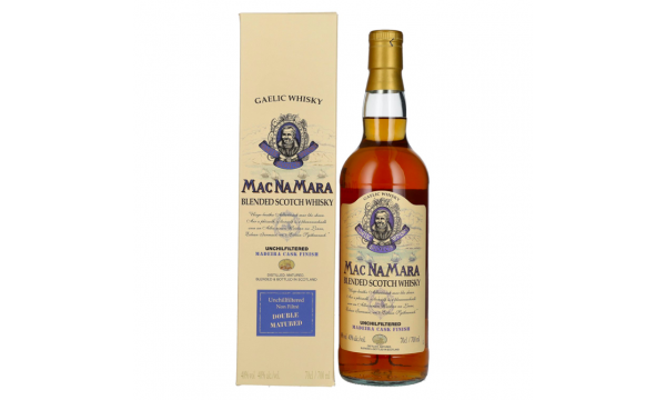 Gaelic Whisky MACNAMARA Madeira Cask Finish Blended Scotch Whisky 40% Vol. 0,7l dovanų dėžutėje