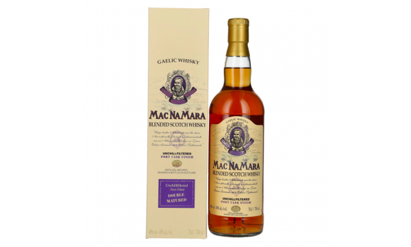 Gaelic Whisky MACNAMARA Port Cask Finish Blended Scotch Whisky 40% Vol. 0,7l dovanų dėžutėje