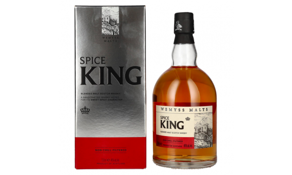 Wemyss Malts SPICE KING Blended Malt Scotch Whisky 46% Vol. 0,7l dovanų dėžutėje