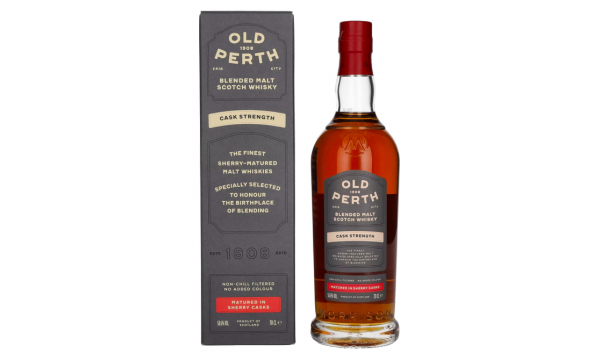 Old Perth Cask Strength Blended Malt Scotch Whisky Sherry Casks 58,6% Vol. 0,7l dovanų dėžutėje