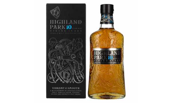 Highland Park 10 Years Old VIKING SCARS 40% Vol. 0,7l dovanų dėžutėje