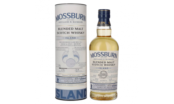 Mossburn ISLAND Blended Malt Scotch Whisky 46% Vol. 0,7l dovanų dėžutėje 