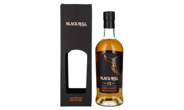 Duncan Taylor Black Bull 12 Years Old Blended Scotch Whisky 50% Vol. 0,7l dovanų dėžutėje