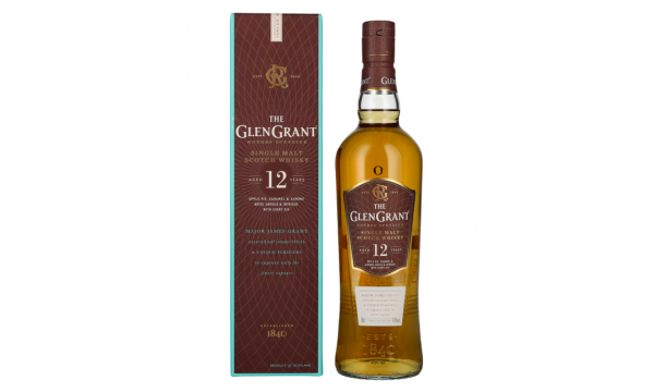 Glen Grant 12 Years Old Single Malt 43% Vol. 0,7l dovanų dėžutėje